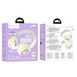Hoco W50 headset - vezeték nélküli fejhallgató - fehér-3