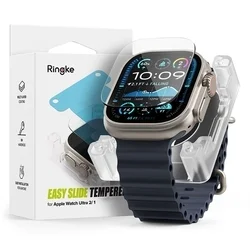 Ringke Easy Slide - okosóra üvegfólia - Apple Watch Ultra 1 / 2 (49mm) okosórához + felhelyezést segítő-4