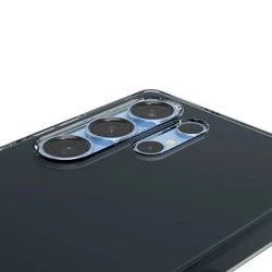 Telefontok Samsung Galaxy S25 Ultra - SPIGEN SPACE Crystal - áttetsző fekete hátlap tok-3