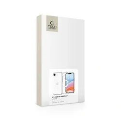 iPhone 16e telefontok - Tech-Protect Flexair Hybrid - MagSafe kompatibilis átlátszó műanyag hátlap tok, szilikon kerettel-1