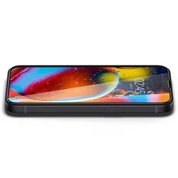 iPhone 13 Pro üvegfólia - Spigen Glas.TR Slim HD - üvegfólia fekete kerettel-4