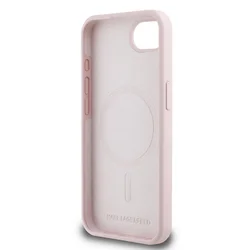 Telefontok iPhone 16e - Karl Lagerfeld és Choupette - MagSafe kompatibilis pink hátlap tok-5