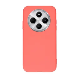 Xiaomi Redmi Note 14C telefontok - korallpiros szilikon hátlap tok-1