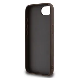 Telefontok iPhone 16e - Guess 4G Metal Logo - barna hátlap tok-5