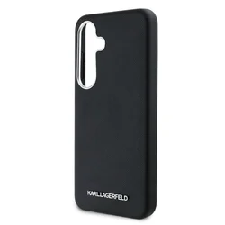 Samsung Galaxy S25+ (S25 Plus) telefontok - Karl Lagerfeld Saffiano Metal Logo - fekete hátlap tok-3