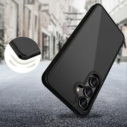 Telefontok Xiaomi Poco X7 Pro 5G - Tech-Protect Magmat - matt fekete műanyag hátlap tok, szilikon kerettel-3