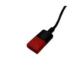 Porvédő kupak - USB csatlakozóra - piros, szilikon-1