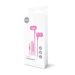 Setty SPD-J-26 - pink, hangerőszabályzós stereo headset-1