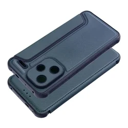 Xiaomi Redmi Note 13 Pro+  telefontok - Forcell Razor - kék mágneses, ütésálló szilikon keretes könyvtok-1