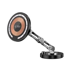 Tech-Protect MM15W-V8 - műszerfalra rögzíthető, MagSafe kompatibilis autós telefontartó/töltő, fekete-1