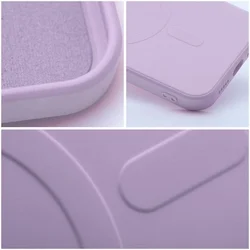 Telefontok iPhone 16e - MagSafe kompatibilis pink szilikon hátlap tok-1