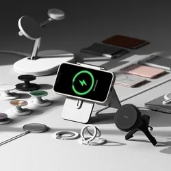 Telefontok iPhone 16e - RINGKE SILICONE MAGNETIC MAGSAFE bézs hátlap tok-7