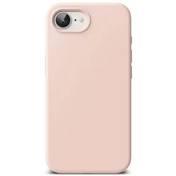 Telefontok iPhone 16e - RINGKE SILICONE MAGNETIC MAGSAFE púder pink hátlap tok-1