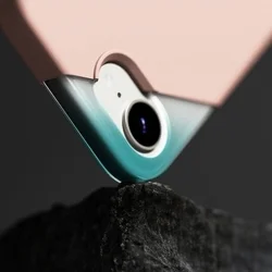 Telefontok iPhone 16e - RINGKE SILICONE MAGNETIC MAGSAFE púder pink hátlap tok-7