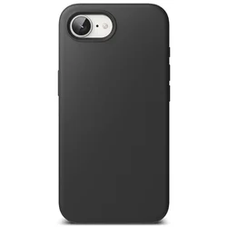 Telefontok iPhone 16e - RINGKE SILICONE MAGNETIC MAGSAFE fekete hátlap tok-1