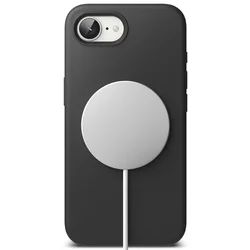 Telefontok iPhone 16e - RINGKE SILICONE MAGNETIC MAGSAFE fekete hátlap tok-3