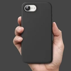 Telefontok iPhone 16e - RINGKE SILICONE MAGNETIC MAGSAFE fekete hátlap tok-4