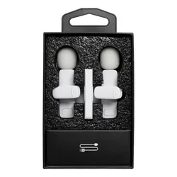Lavalier K1 - 2db vezeték nélküli csíptethető mikrofon + Type-C (USB-C) vevőegység, fehér-1