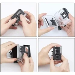 GoPro HERO 5 / 6 / 7 - Tech- Protect vízálló, átlátszó műanyag tok-4