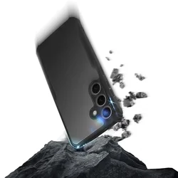 Telefontok Samsung Galaxy A36 5G - fekete / átlátszó ütésálló hátlap tok-2