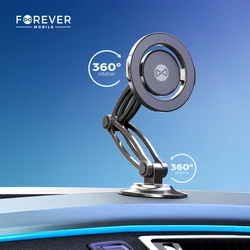 Forever MH-290 - univerzális műszerfalra rögzíthető, fekete mágneses autós tartó-2
