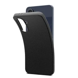 Samsung Galaxy A36 5G telefontok - SPIGEN Liquid Air - fekete hátlap tok-9