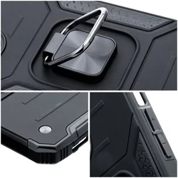 Samsung Galaxy A36 5G telefontok - Nitro Ring Armor - fekete gyűrűs, kitámasztható, ütésálló műanyag hátlaptok ﻿-6