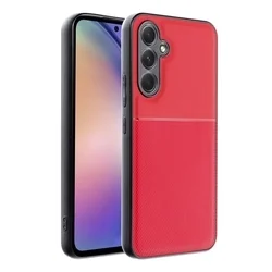 Samsung Galaxy A36 5G telefontok - Elegance piros műanyag hátlap tok szilikon kerettel-1