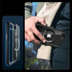 Telefontok iPhone 16e - SUPCASE UB MAG MAGSAFE fekete-átlátszó ütésálló tok-1