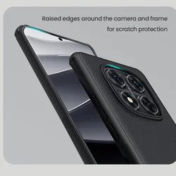 Telefontok Xiaomi Redmi Note 14 Pro 5G - Nillkin Super Frosted - fekete hátlap tok beépített mágnessel (MagSafe tartóval kompatibilis)-6