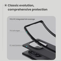 Telefontok Xiaomi Poco X7 5G - Nillkin Super Frosted - fekete hátlap tok beépített mágnessel (MagSafe tartóval kompatibilis)-5