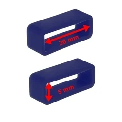 Okosóra szíj bújtató - 22 mm széles, sötétkék szilikon (1db)-1