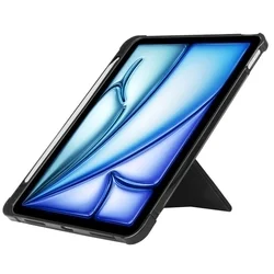 Tablettok iPad Air 7 (2025, M3, 11 coll) - fekete ORIGAMI smart case, ceruza tartóval-4