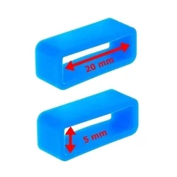 Okosóra szíj bújtató - 20 mm széles, kék szilikon (1db)-1