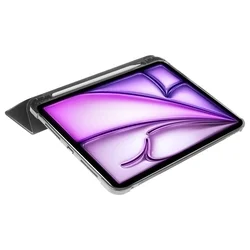 Tablettok iPad Air 7 (2025, M3, 13 coll) - fekete ORIGAMI smart case, ceruza tartóval-6
