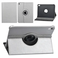 Tablettok iPad 2025 11 coll (iPad 11) - ezüst fordítható műbőr tablet tok-3