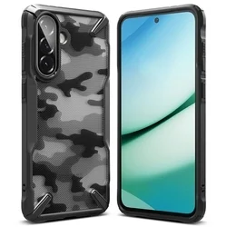 Samsung Galaxy A36 5G telefontok - Ringke Fusion X Design - terepmintás ütésálló hátlap tok-2
