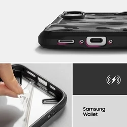Samsung Galaxy A36 5G telefontok - Ringke Fusion X Design - terepmintás ütésálló hátlap tok-3