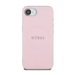 iPhone 16e telefontok - Guess Grained Classic Logo - pink hátlap tok-2