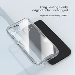 Telefontok iPhone 16e - Nillkin Nature TPU PRO - átlátszó ütésálló hátlap tok-4