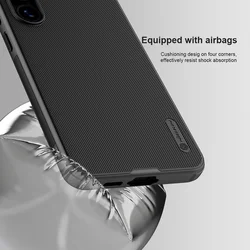 Telefontok Samsung Galaxy A56 5G - Nillkin Super Frosted - fekete hátlap tok beépített mágnessel (MagSafe kompatibilis)-4