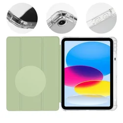 Tablettok iPad 2025 11 coll (iPad 11) - kaktuszzöld smart case, ceruza tartóval-1