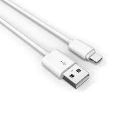 Kábel: LDNIO SY-03 iPhone készülékhez fehér lightning kábel (gyors, 2,1A)-1