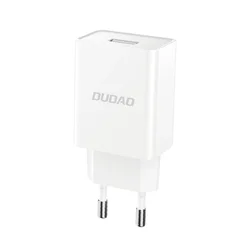 Dudao A4EUL - fehér hálózati töltőfej, 2,1A + USB / Lightning kábel-1