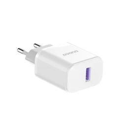 Dudao A20EUL - fehér hálózati töltőfej, 18W + USB / Lightning kábel-2