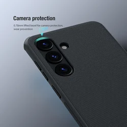 Samsung Galaxy A56 5G telefontok - Nillkin Super Frosted - fekete műanyag hátlap tok-3