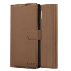 Samsung Galaxy A56 5G telefontok - Tech- Protect Wallet - barna bőr könyvtok, ráhajtófüllel ﻿ ﻿-2