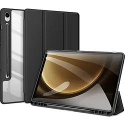 Tablettok Samsung Galaxy Tab S10 FE 10,9 coll (SM-X520, SM-X526) - DUX DUCIS TOBY fekete ütésálló tok, ceruza tartóval-1