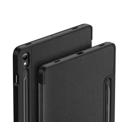 Tablettok Samsung Galaxy Tab S10 FE 10,9 coll (SM-X520, SM-X526) - DUX DUCIS DOMO fekete smart case ceruza tartóval-4