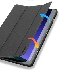 Tablettok Samsung Galaxy Tab S10 FE 10,9 coll (SM-X520, SM-X526) - DUX DUCIS DOMO fekete smart case ceruza tartóval-7